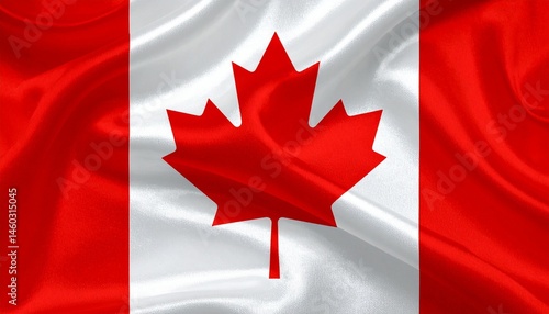 canadian flag waving in wind