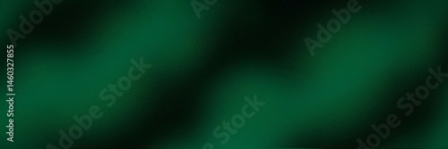 Obraz na płótnie Black dark emerald green abstract background. Color gradient. Noise grain particle. Wave wavy line stripe. Diagonal. Light metallic shimmer glitter. Design. Wide banner. Panoramic. w salonie