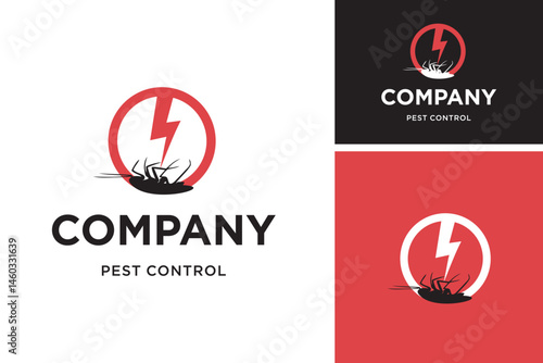 Pest control logo vector design. logo design for home pest control and protection company