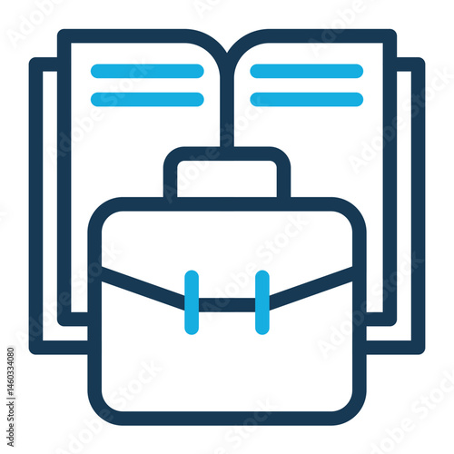 Economy Icon # Learning Pack # Outline Color Style
