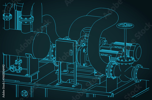 Pump skids for any fluid illustration