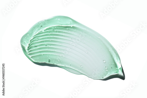 Billede på lærred Cosmetic green aloe vera or cica centella asiatica or cucumber gel texture swatc