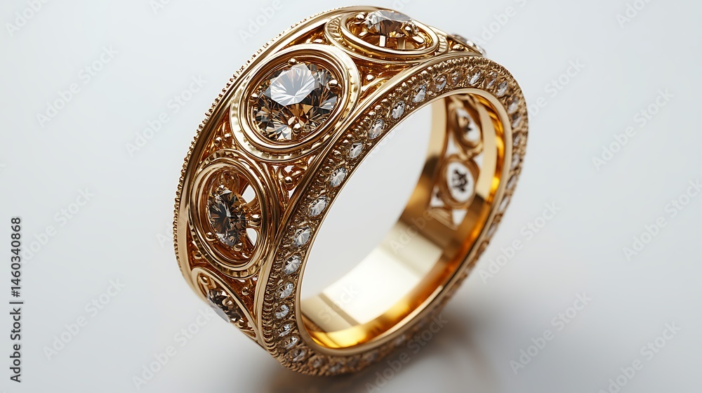 Exquisite Gold Ring With Diamonds For High Resolution Images Product Catalog Exquisite Gold Ring With Diamonds For High Resolution Images Product Catalog