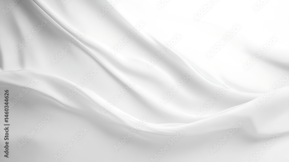Obraz premium A white fabric with a wave pattern