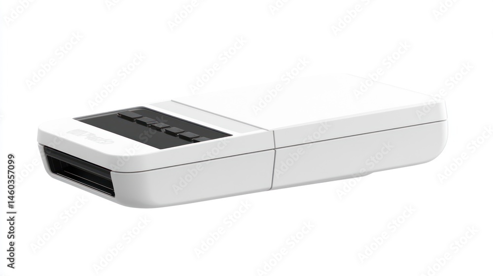 Portable, compact, white, electronic device Portable, compact, white, electronic device