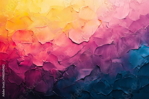 Abstract textured surface in vibrant pink and orange tones