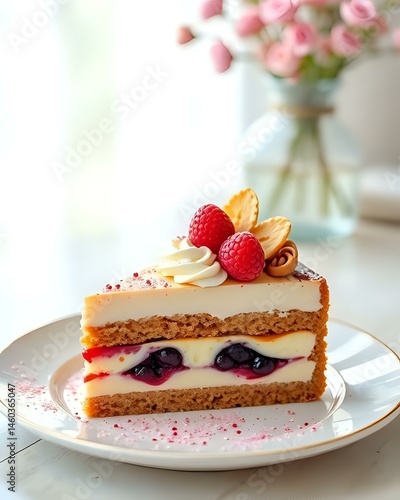 Wallpaper Mural chocolate cake with strawberry Torontodigital.ca