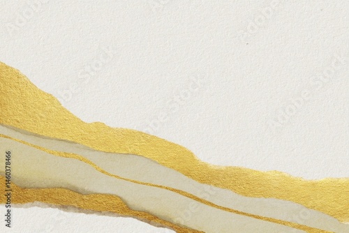 Gold veins are flowing on textured white background creating an elegant and luxurious design, perfect for projects related to fashion, beauty, or high-end products