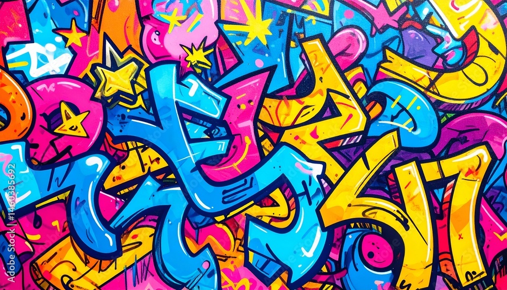 Vibrant abstract graffiti art featuring bold colors, dynamic shapes, and energetic style. Perfect for backgrounds, designs, and urban-themed projects. Vibrant abstract graffiti art featuring bold colors, dynamic shapes, and energetic style. Perfect for backgrounds, designs, and urban-themed projects.