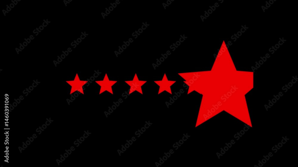 Gold 7 stars rating video animation. Five star feedback motion graphics. Gold 7 stars rating video animation. Five star feedback motion graphics.