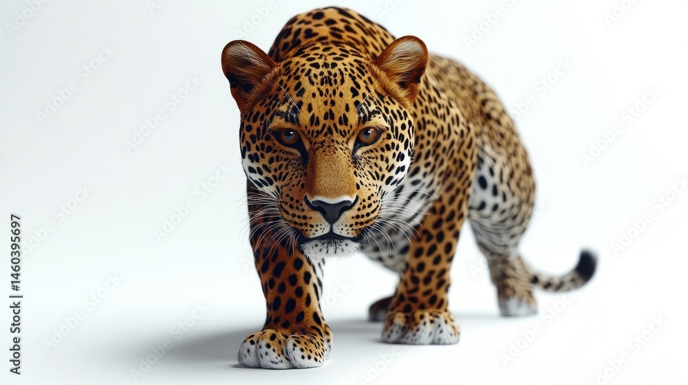 Obraz premium Majestic leopard, focused gaze