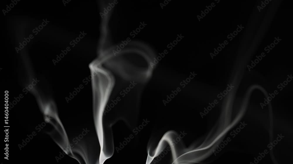 Abstract Smoke Trails on Black Background with Depth and Elegance Abstract Smoke Trails on Black Background with Depth and Elegance