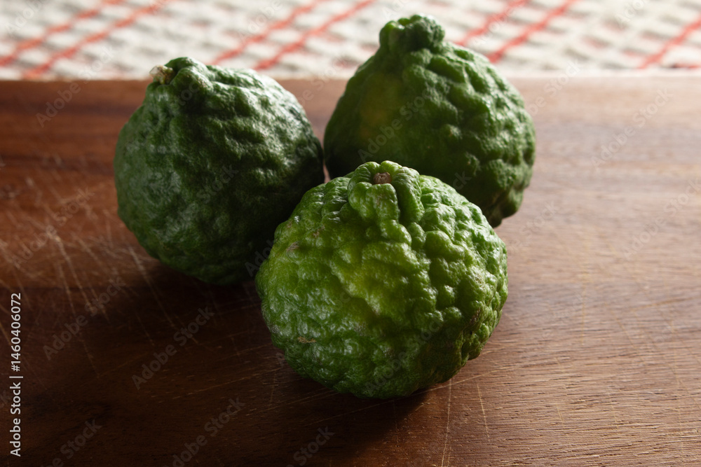 A view of some makrut limes. A view of some makrut limes.