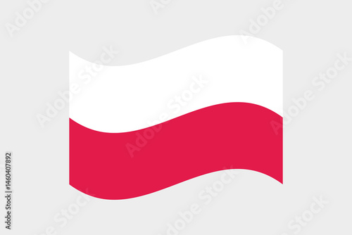 Free Download Flag of Poland. Poland wavy flag digital vector illustration. Fluttering flag. - GFXLoad