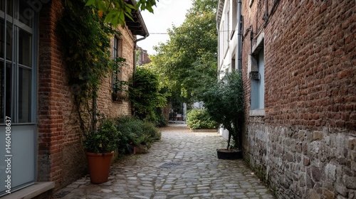 A narrow cobblestone alleyway lined with charming old buildings inviting explorers to wander through history and discover hidden gems.
