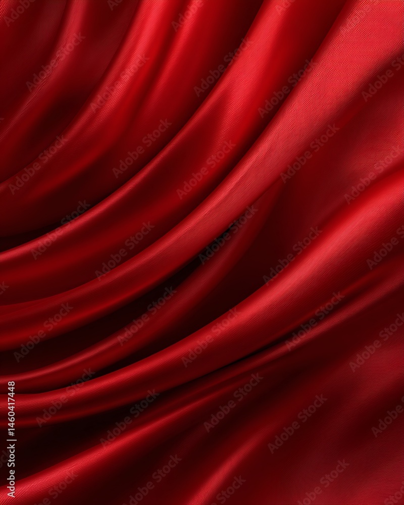 Obraz premium Crimson Fabric Drape Texture