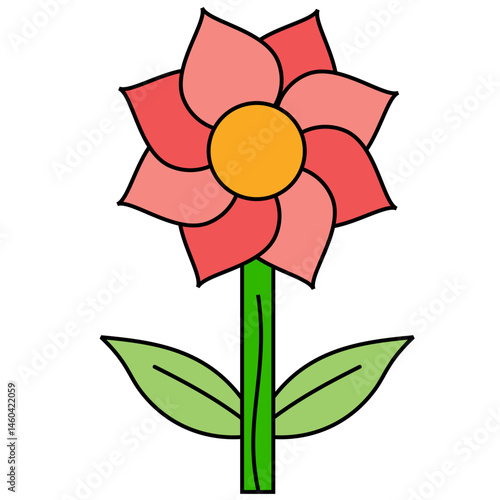 Orchid flower icon