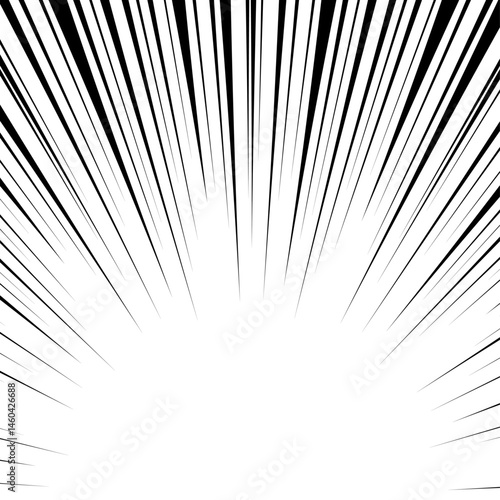 集中線の背景、漫画表現、フレーム、正方形サイズ