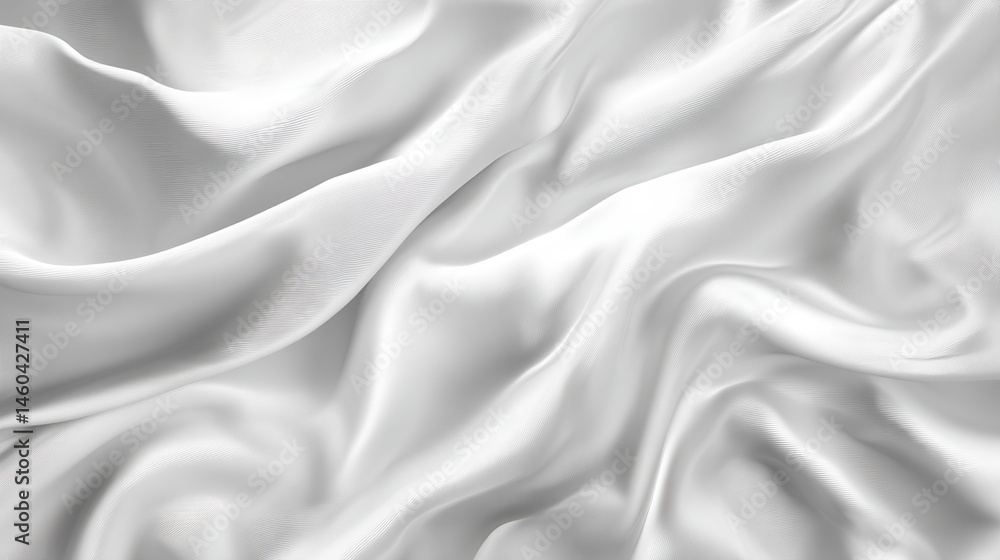 Obraz premium Draped White Fabric Texture