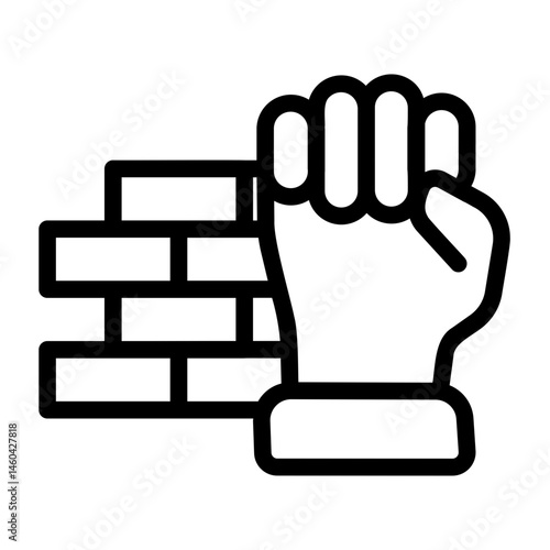 boundary Line Icon