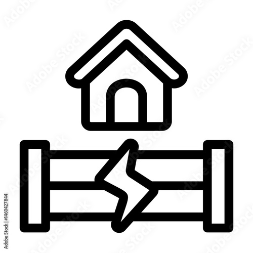 boundary Line Icon