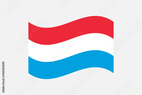 Flag of Luxembourg. Luxembourg wavy flag digital vector illustration. Fluttering flag. Free Download Flag of Luxembourg. Luxembourg wavy flag digital vector illustration. Fluttering flag. - GFXLoad