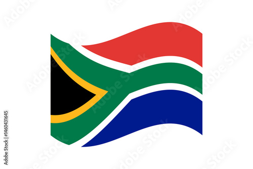 Free Download Flag of South Africa. South Africa wavy flag digital vector illustration. - GFXLoad