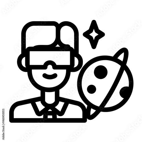 cyberspace Line Icon