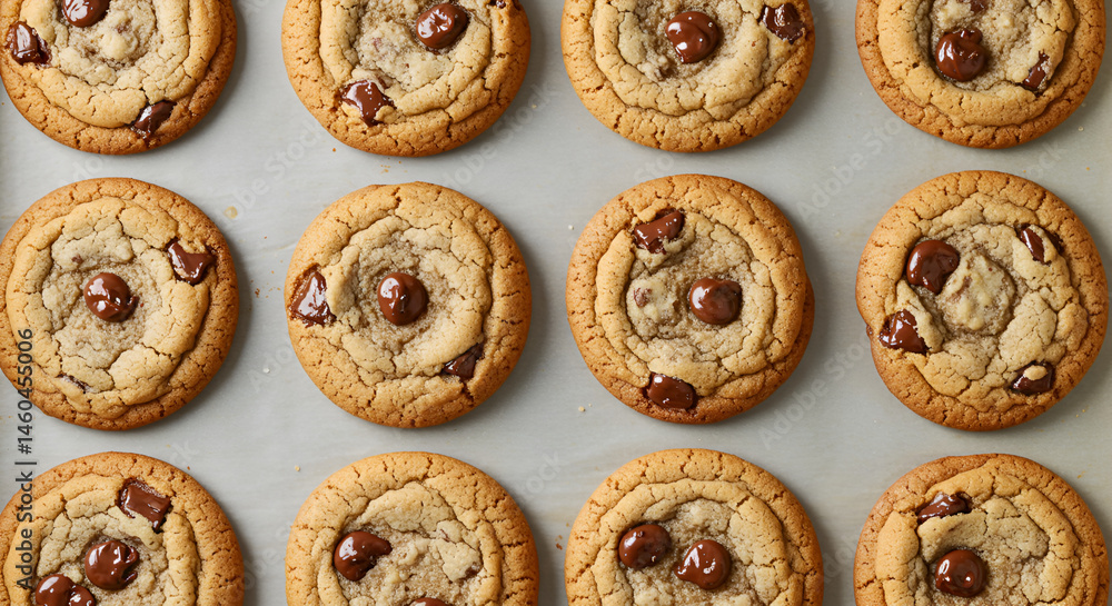 Fototapeta premium Homemade Chocolate Chip Cookies