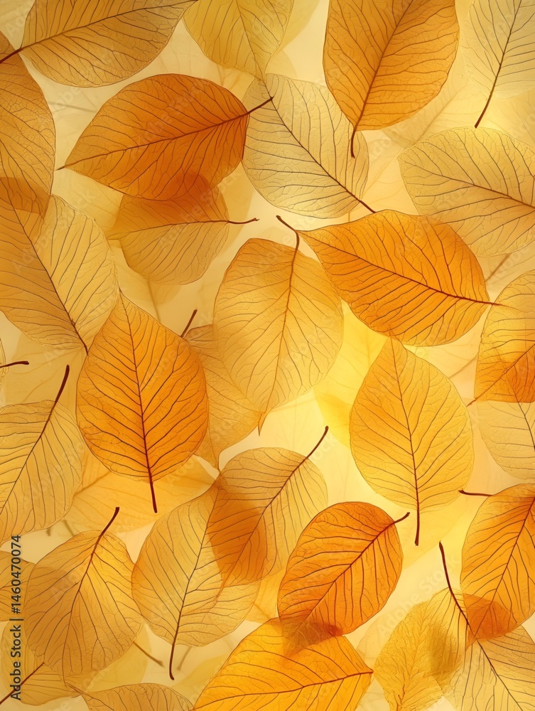 Obraz premium Texture details of flat-layed leaves