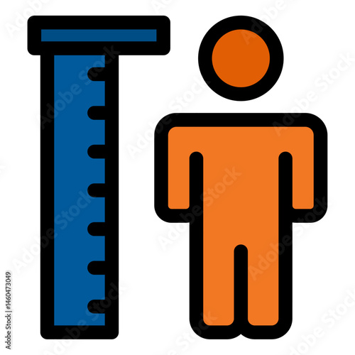 height measurement icon