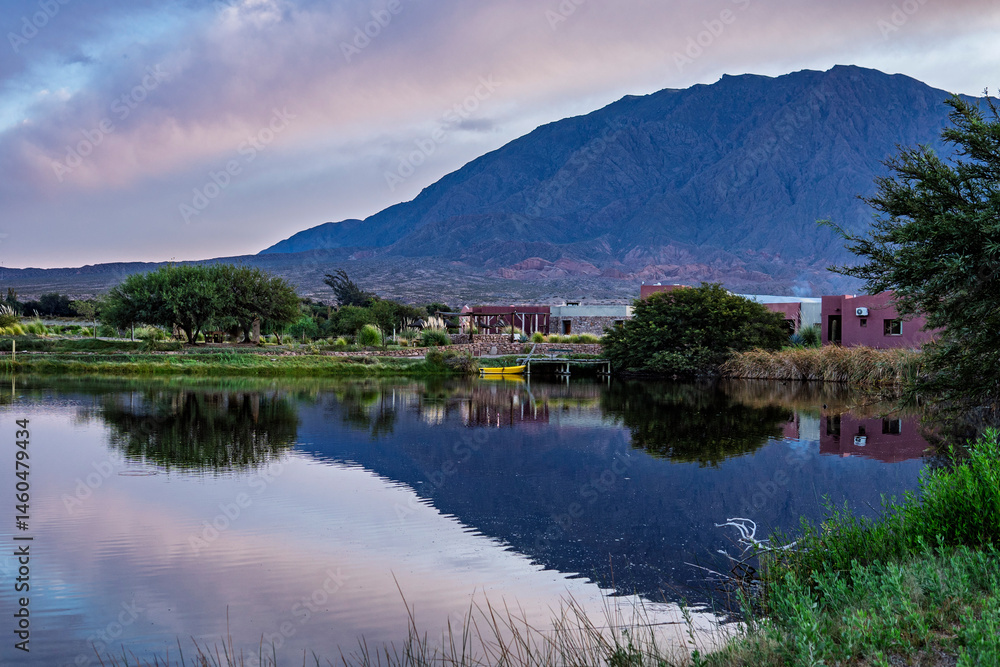 Naklejka premium lake in the mountains Cafayate Argentina