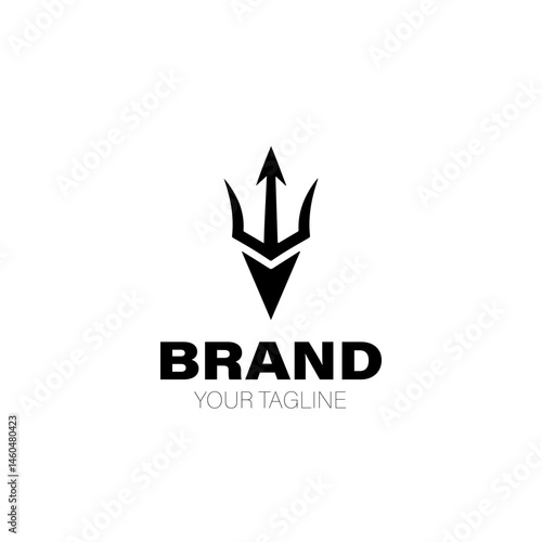 Free Download Trident Logo. Trident Logo Design. Trident Logo Brand. Trident Logo Vector Design Isolated on White Background - GFXLoad