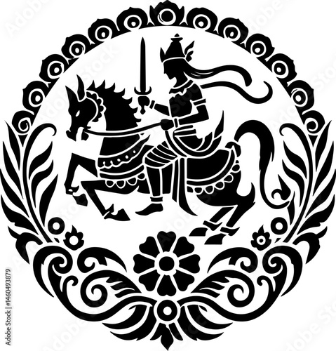 Wallpaper Mural sketch vector illustration silhouette design icon logo symbol character god goddess world puppetry ethnic classic vintage traditional Torontodigital.ca