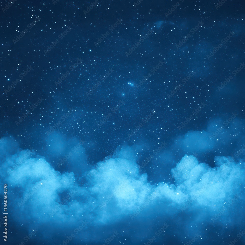 Obraz premium Starry Night Sky, Clouds