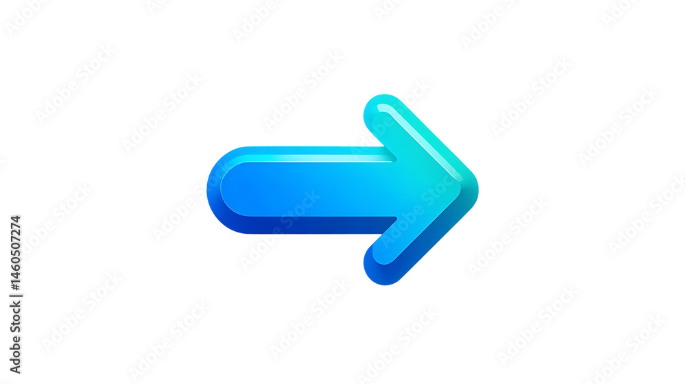 Blue Gradient Arrow Icon on Black Background for Navigation and Directional Use Blue Gradient Arrow Icon on Black Background for Navigation and Directional Use