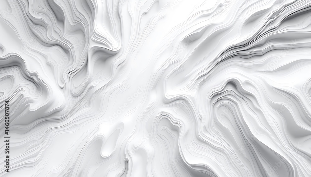 Obraz premium Abstract white and grey swirling texture