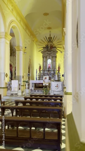 interior of church in Argentina