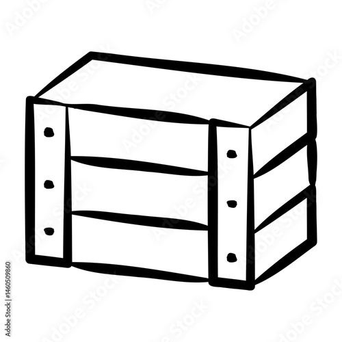 Rustic Wooden Crates Icon