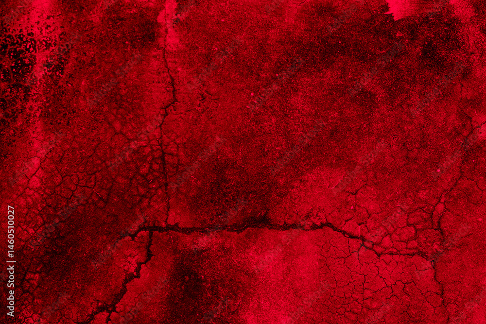 Fototapeta premium Old wall texture cement black red background abstract dark color design are light with white gradient background.