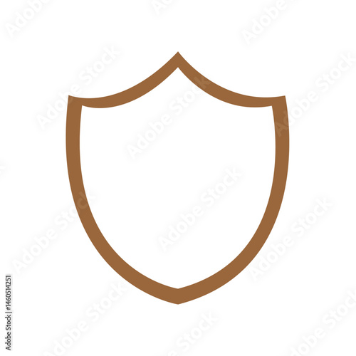 shield isolated on white background
