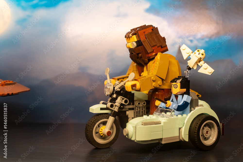 Naklejka premium LEGO Hagrid and Harry's Motorcycle Ride