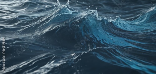 Abstract swirling blue water, liquid ripple texture, deep, flowing ripples, liquid texture