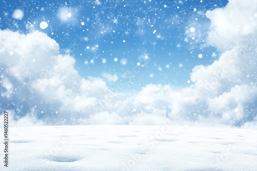 Wallpaper Mural Winter wonderland scene, snow-covered landscape Torontodigital.ca