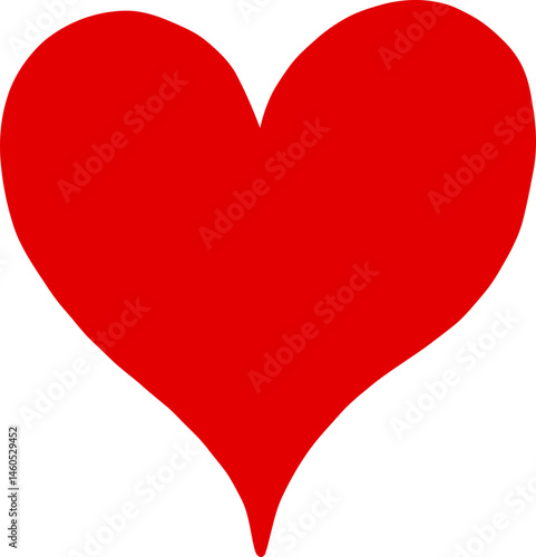 A red heart icon for love and affection symbol
