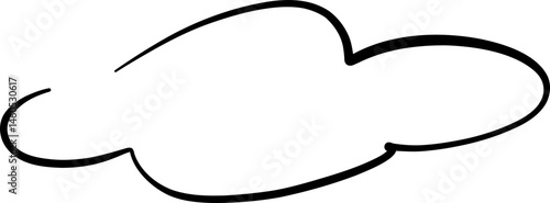 Hand Drawn Cloud Bubble Frame