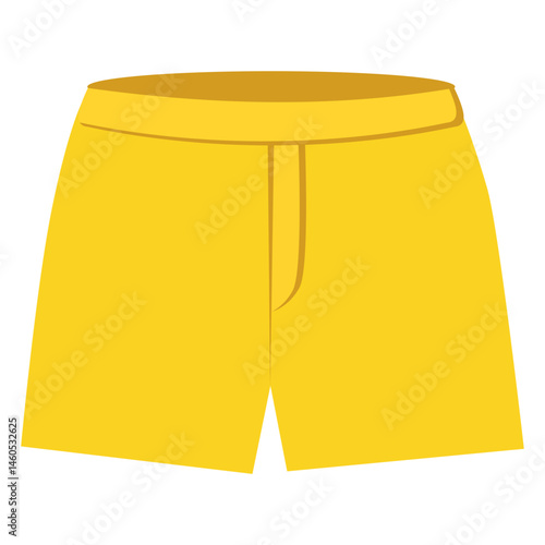 yellow casual summer men's shorts