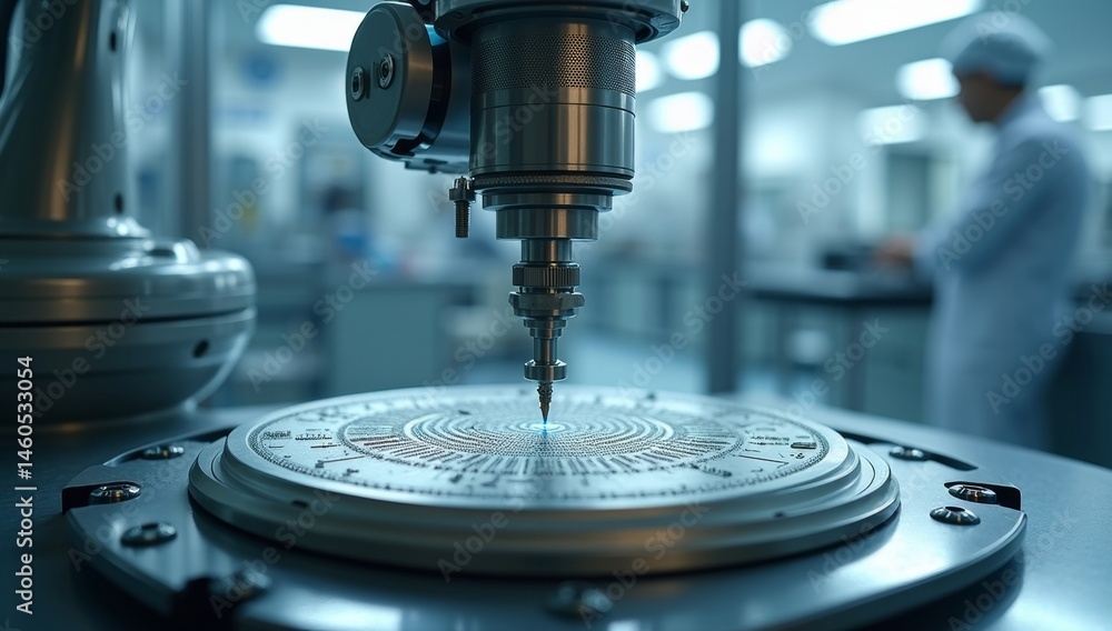 A metal drilling machine, an essential tool in the industrial manufacturing factory and workshop, showcases its robust steel construction A metal drilling machine, an essential tool in the industrial manufacturing factory and workshop, showcases its robust steel construction