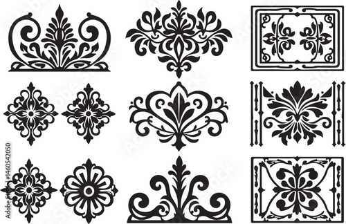 Laser Cut Gate and Window Frame Templates – Islamic Vector Set

