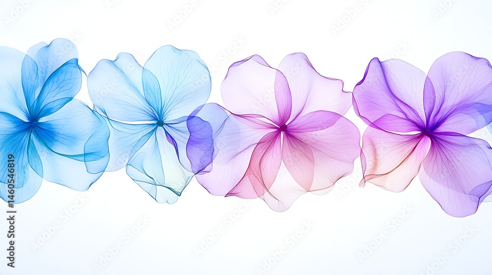 Obraz premium Floral watercolor style artwork botanical garden soft colors ethereal environment
